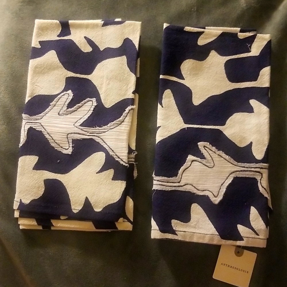 Cassie Byrnes x anthropologie dinner napkins